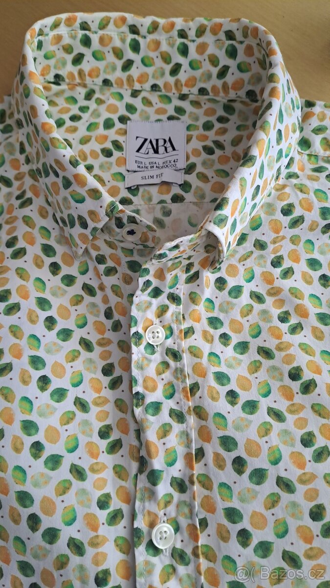 Pánská slim vzorovaná košile Zara/L-M/2x55cm - 5