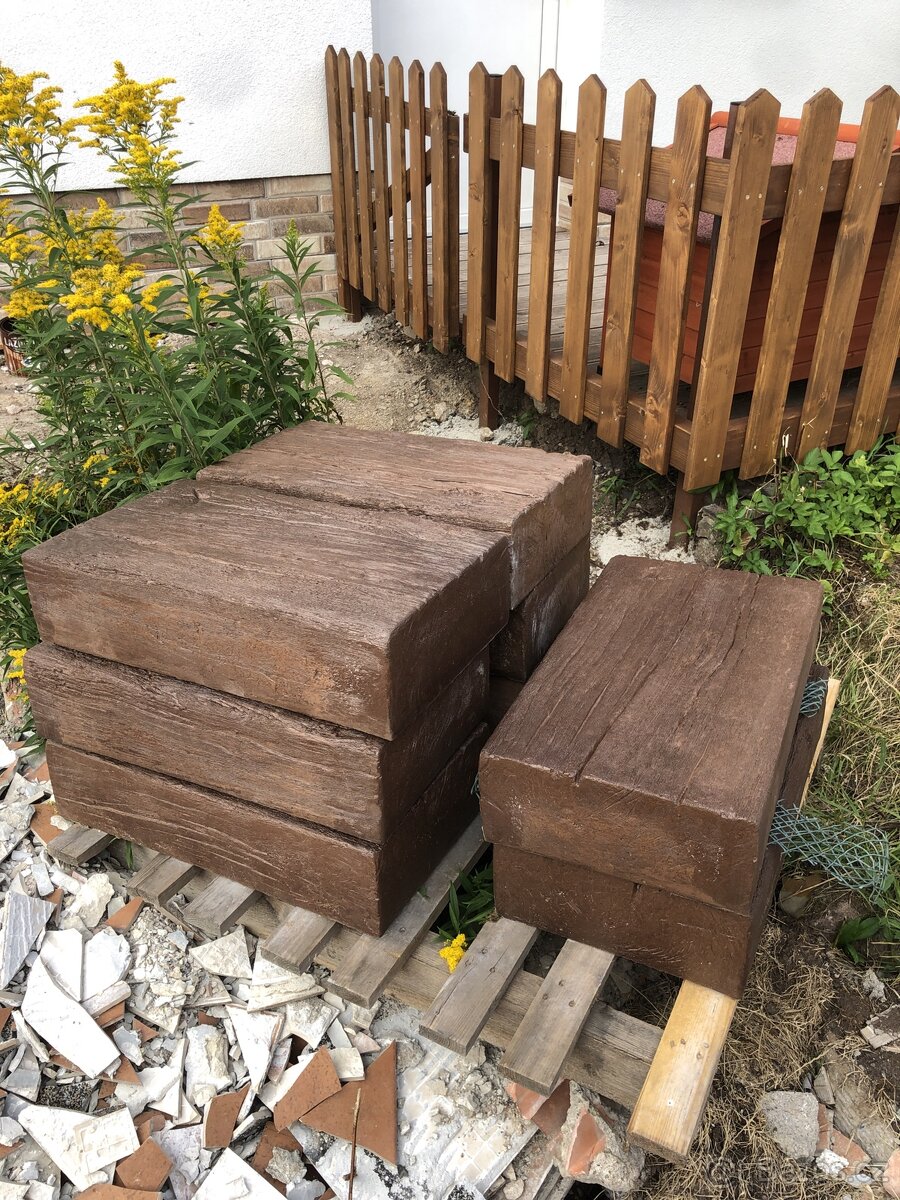 Betonové schody Diton tmavý dub - 5