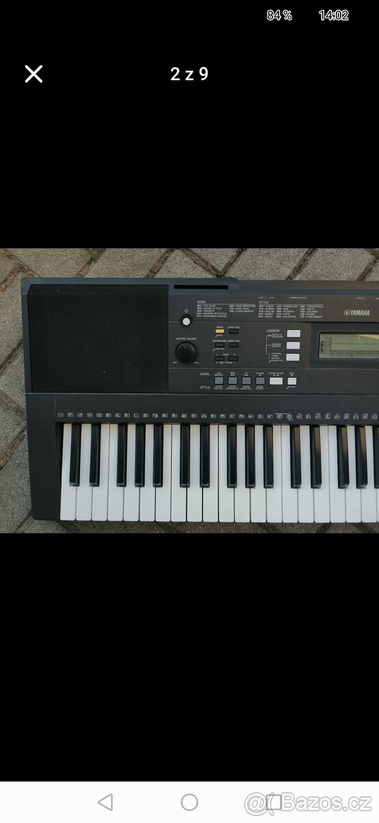 YAMAHA psr e343+stojan+nová,kož.stolička+čs.návcd - 5
