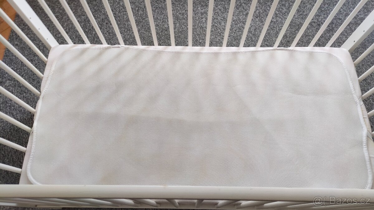 Dětská postýlka-bílá 120 x 60 cm, s matrací - 5
