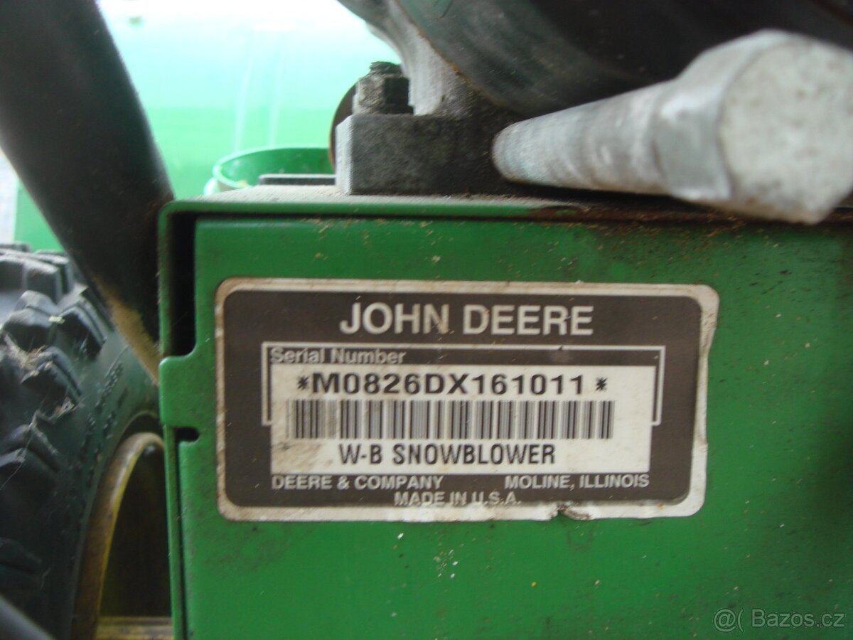 Sněhová fréza JOHN DEERE 826 D - 5