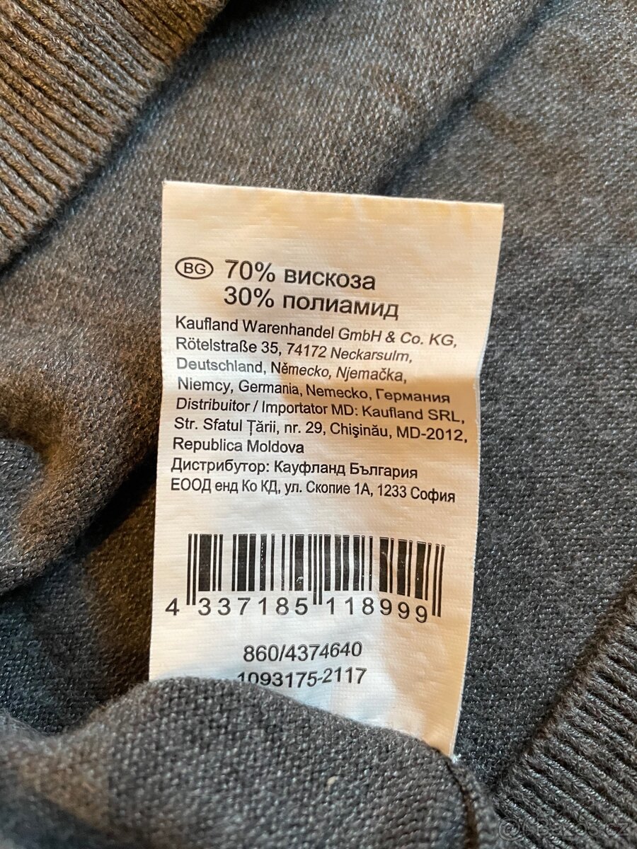 Šedé dámské strečové šaty - vel M/L - 5