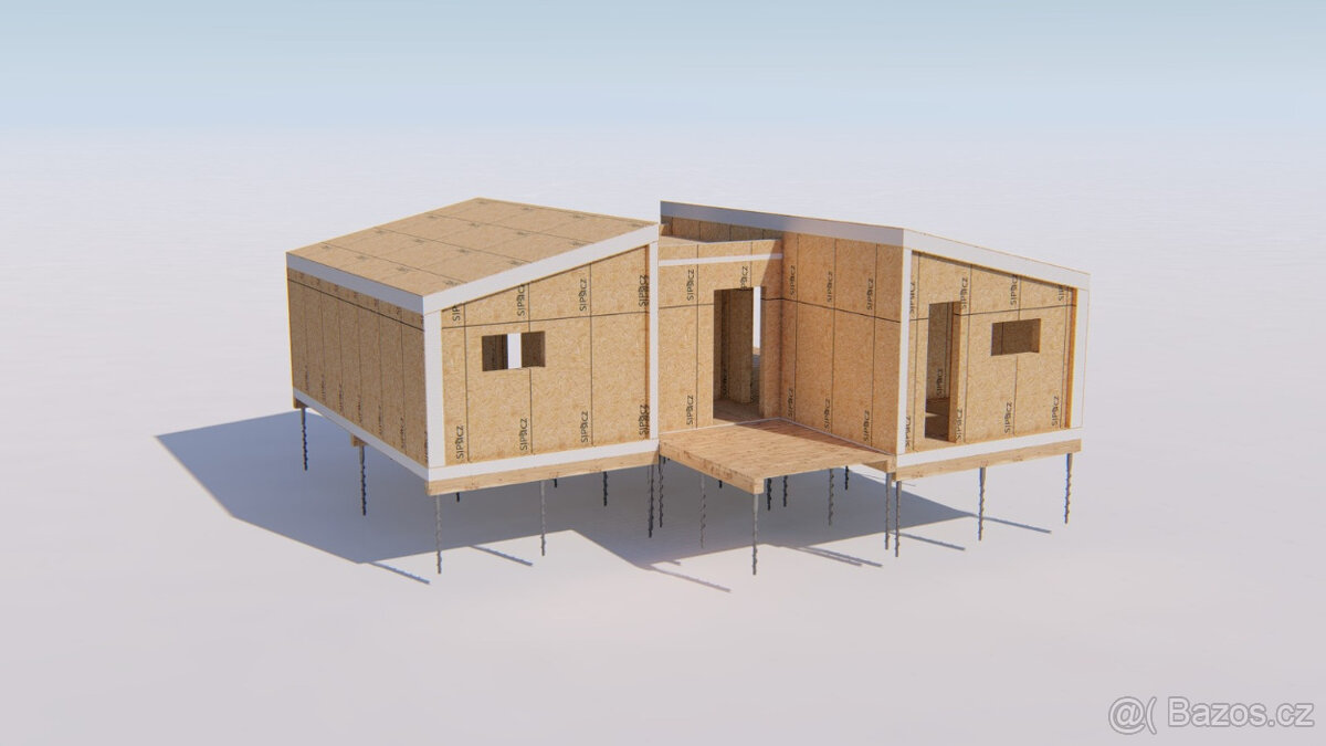 Prodej nízkoenergetické dřevostavby 3+kk, 62m2 - 5