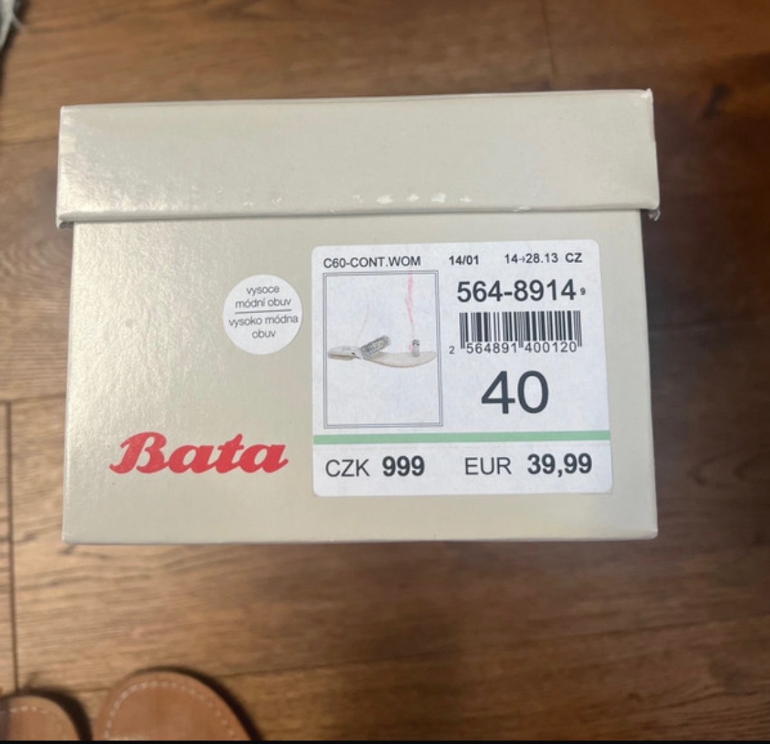 Kožené sandálky, nazouváky Baťa - 5