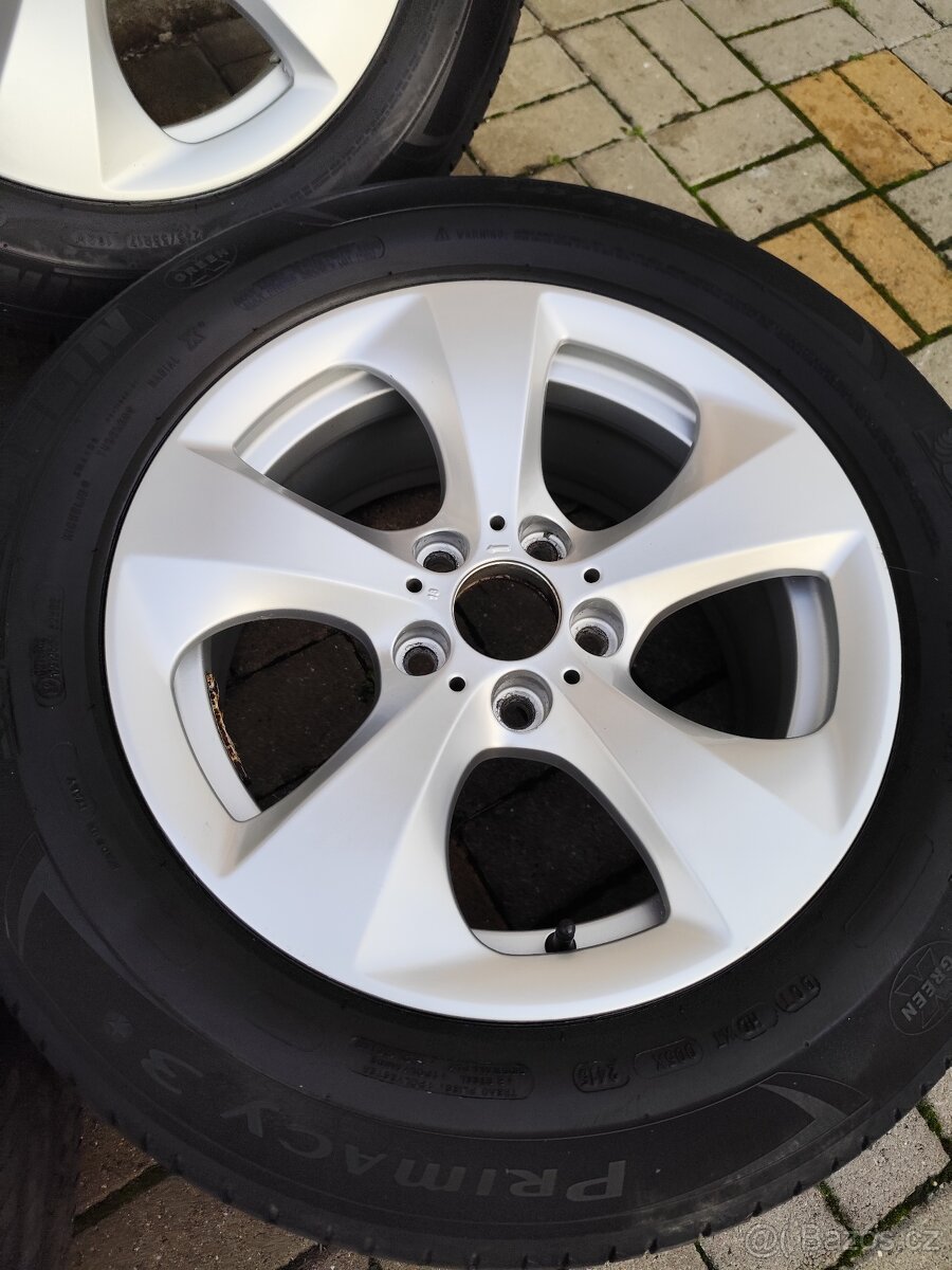 ALU 5x120 r17 BMW/T5 + PNEU - PĚKNÁ SADA - 5
