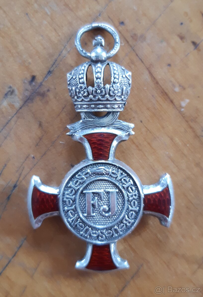 Stříbrný záslužný kříž FJI (č.2),Rakousko Uhersko - 5