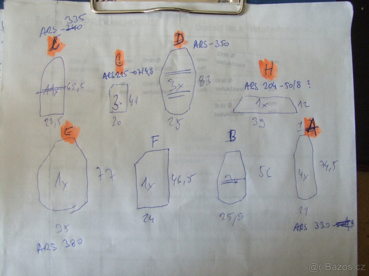 Mřížky k reprosoustavám TVM ARS, cena za vše 490Kč - 5