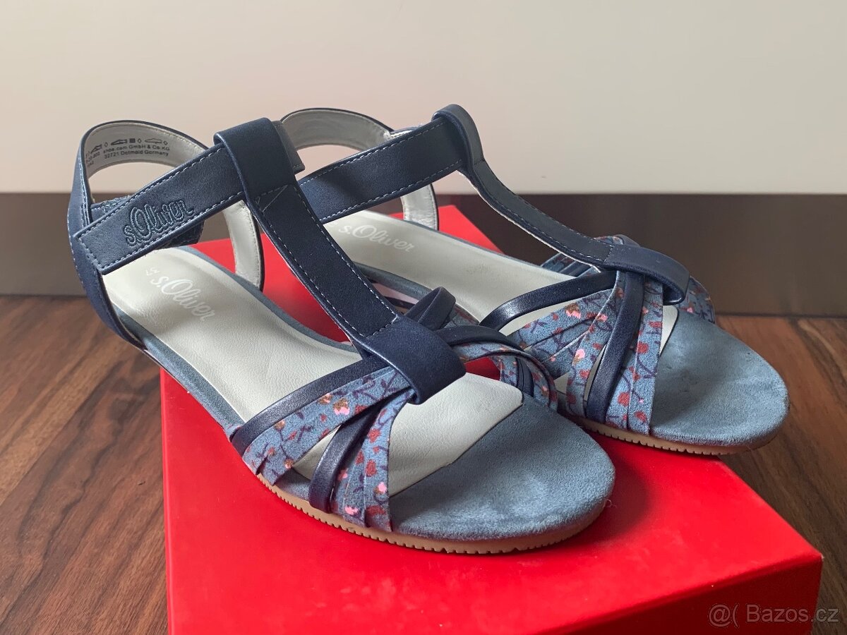Modré sandály S.Oliver, velikost 37 - 5