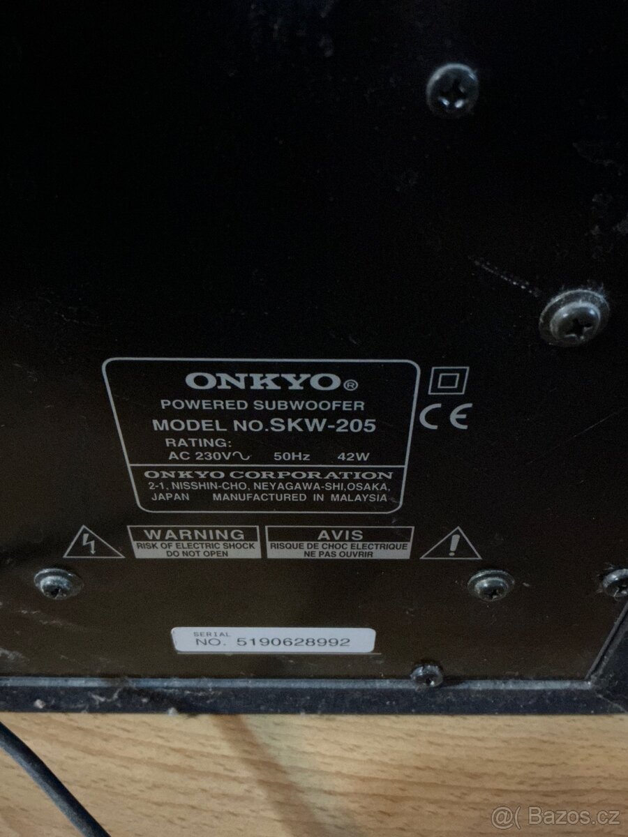 Reproduktory Jamo, subwoofer onkyo a Hifi reproduktory - 5