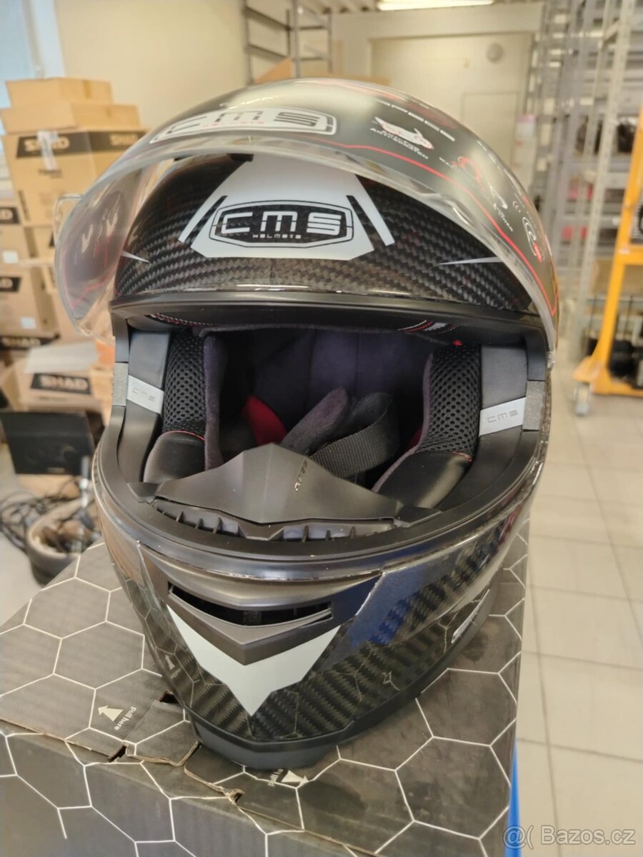 nová Carbonová přilba CMShelmets GTRS Carbon velikost M - 5
