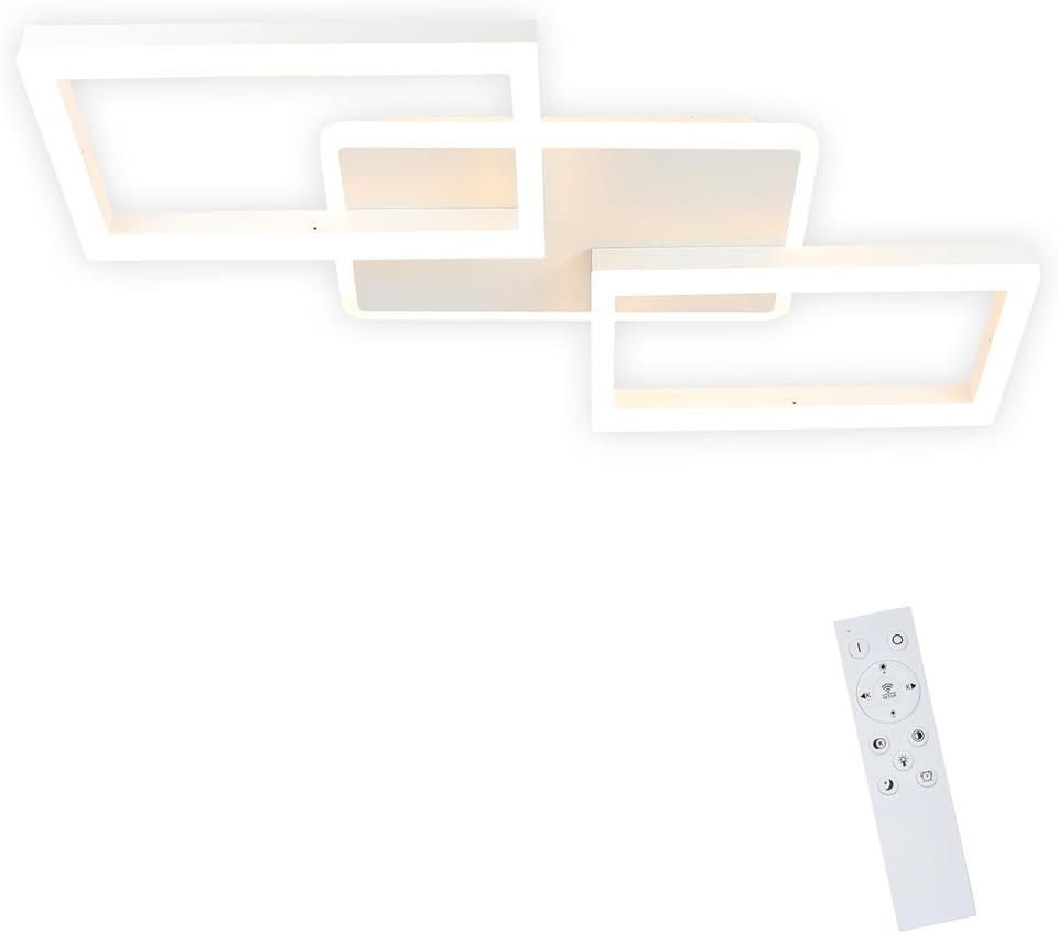 Moderní bílé stropní LED svítidlo stmívatelné - 5