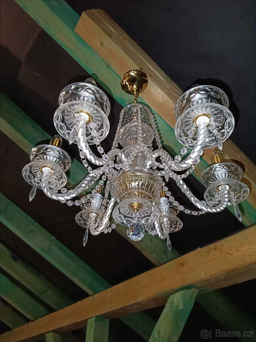Nový nerozbalený křišťálový lustr 6 ramenný typ 1000-6-S - 5