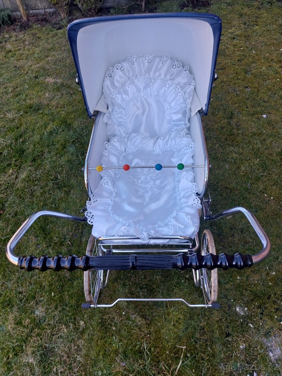 Retro sedačka na kočárek - 5