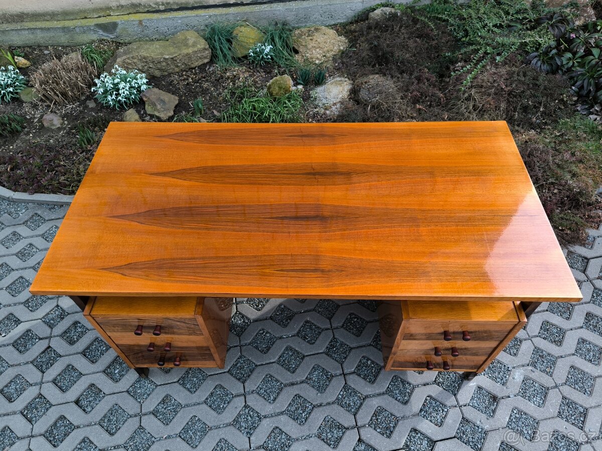 Retro designový psací stůl - Rumunsko - 60. léta - 5