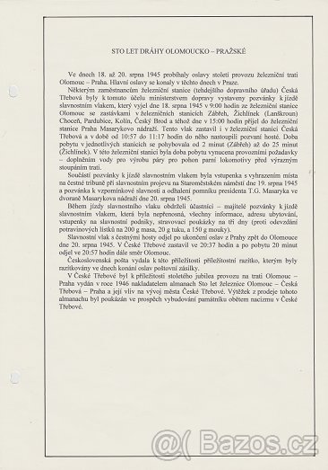 Sto let dráhy Olomoucko - Pražské - 5