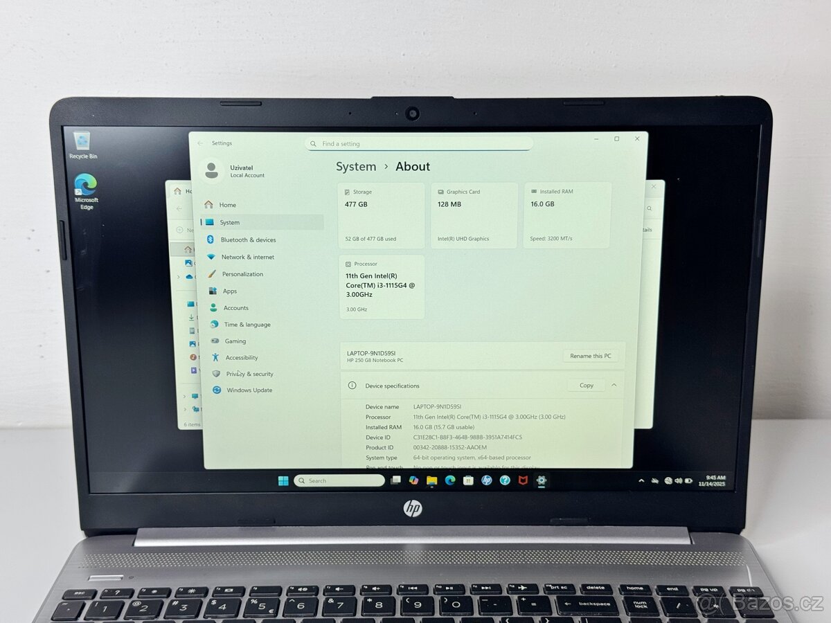 HP 250 G8 – i3 | 16GB RAM | 512GB SSD | W11 - 5