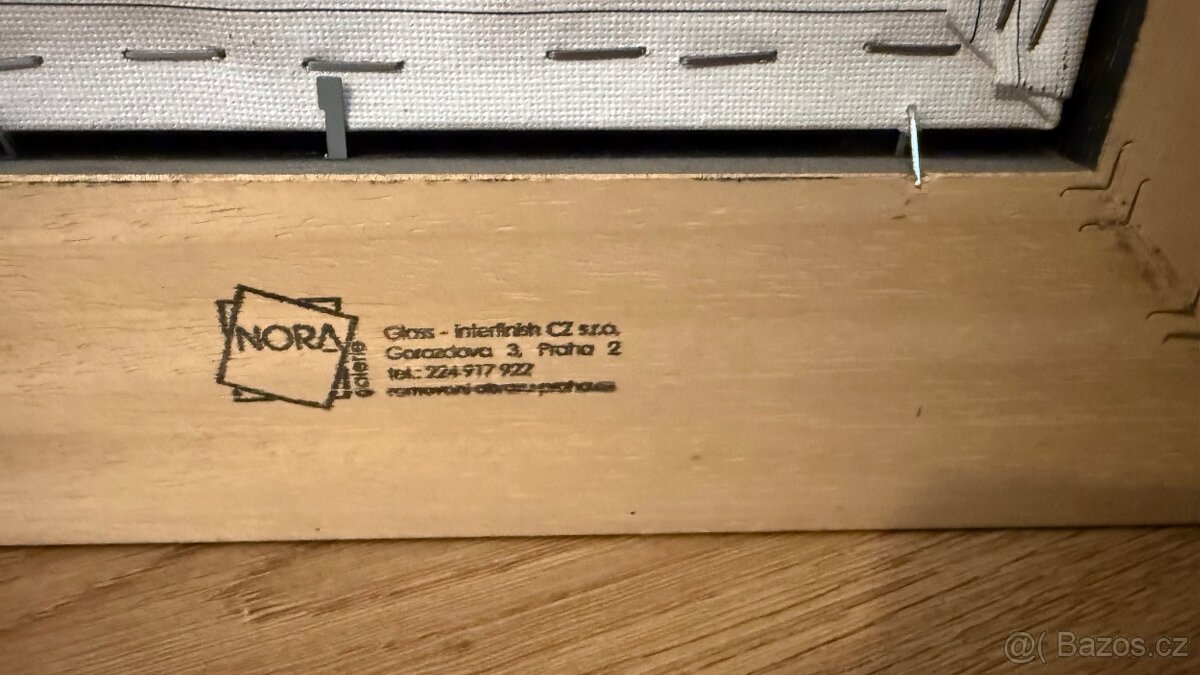 Velký dekorativní obraz – portrét ženy, rámováno (132×102 cm - 5