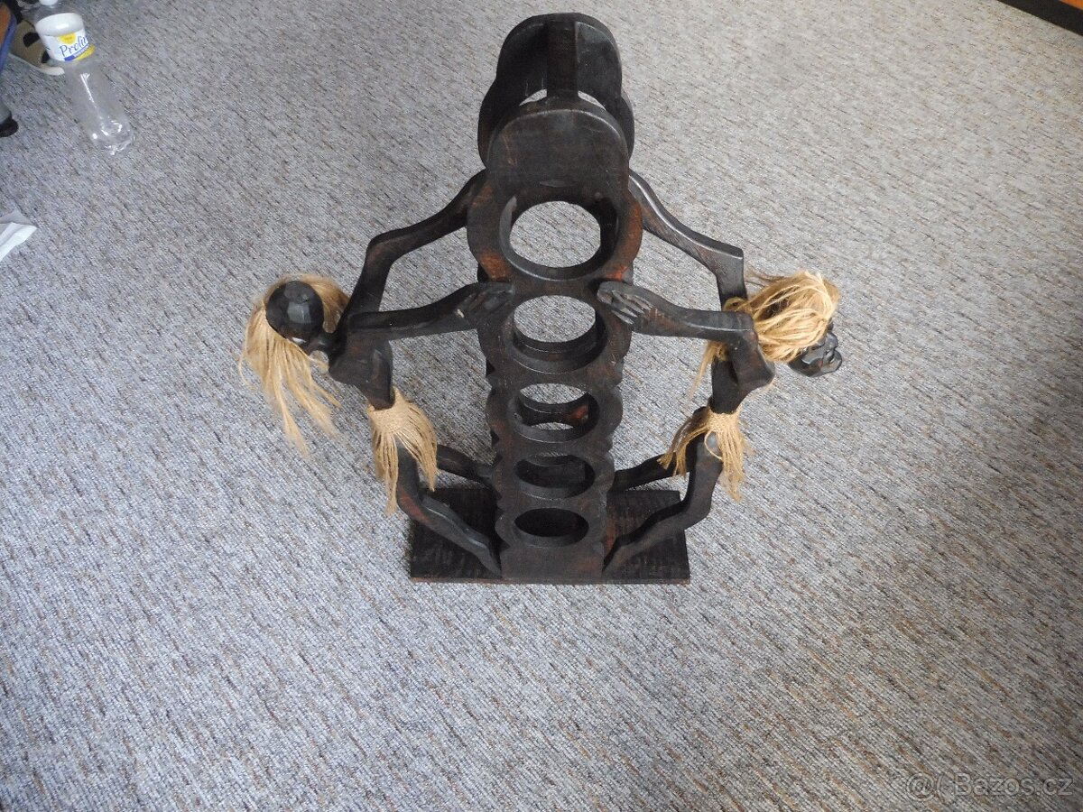 Dřevěný stojan na víno - 5