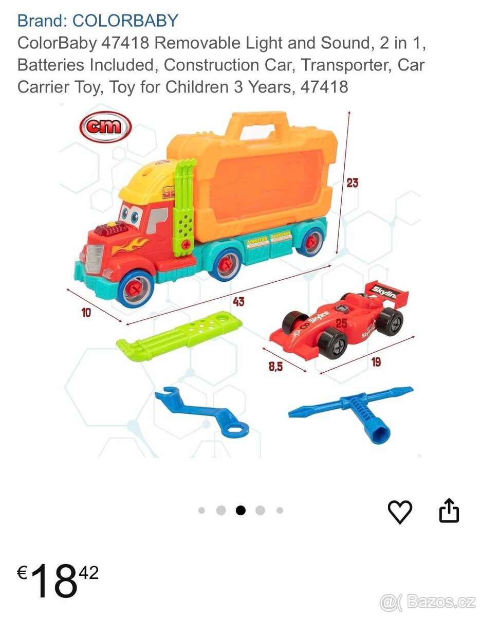 Šroubovací náklaďák s nářadím a formulí - 5