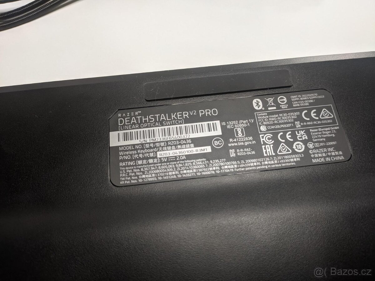 Mechanická klávesnice Razer DeathStalker V2 Pro - 5
