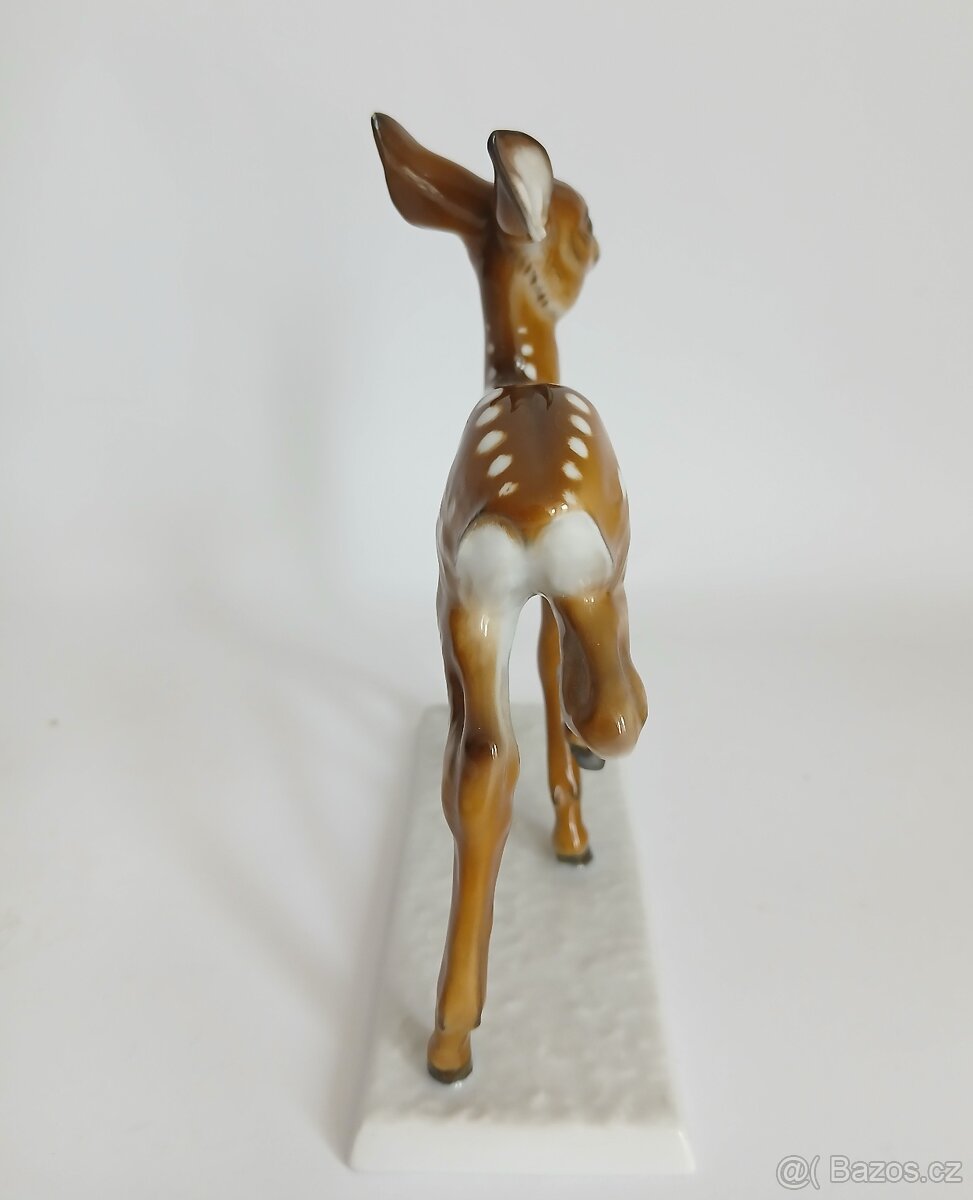 Starožitná porcelánová figurka srnečka - Rosenthal - 5