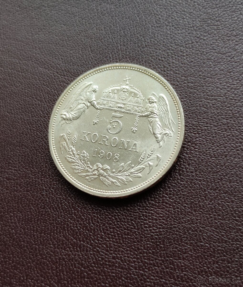 5 koruna 1908 KB FJ I. - 5
