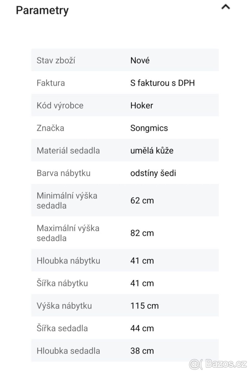 Barova židle Šeda Pěkny stav Cena 1100kč - 5