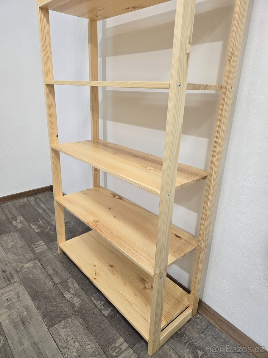 Prodám nové masiv Borovicové regály o výšce 200cm - 5