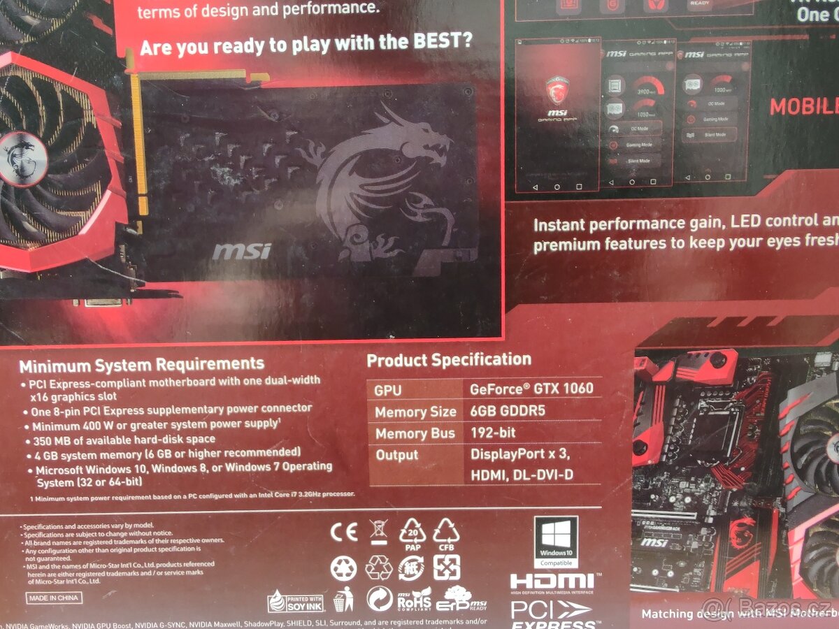 MSI GEFORCE GTX 1060 - 5