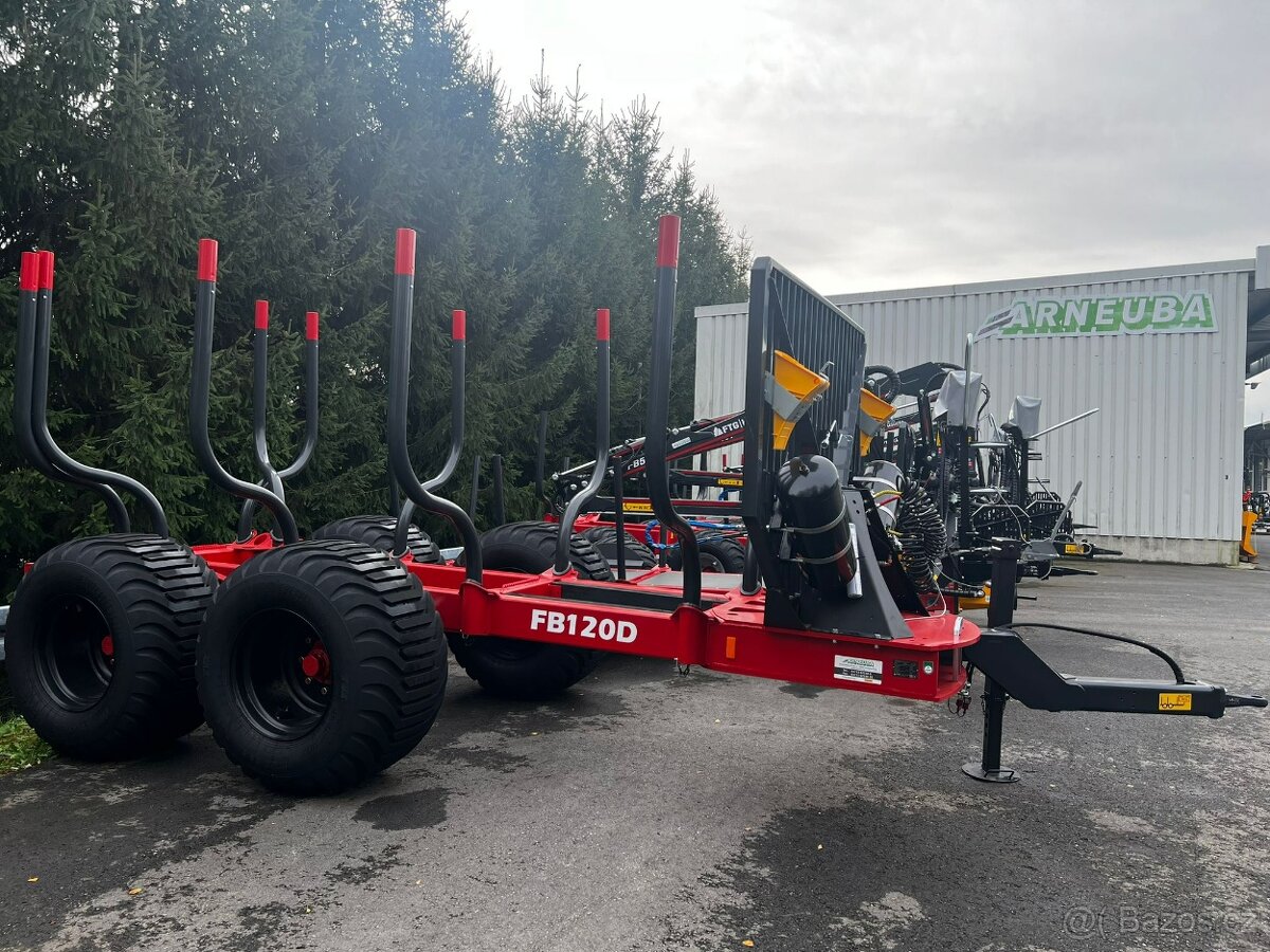 Lesní traktor JOHN DEERE 6145R + vyvážečka - 5