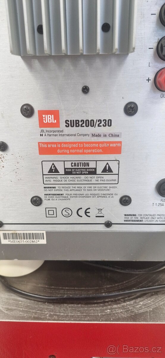 JBL SUB 200 SUB200/230 aktivní subwoofer✅ - 5
