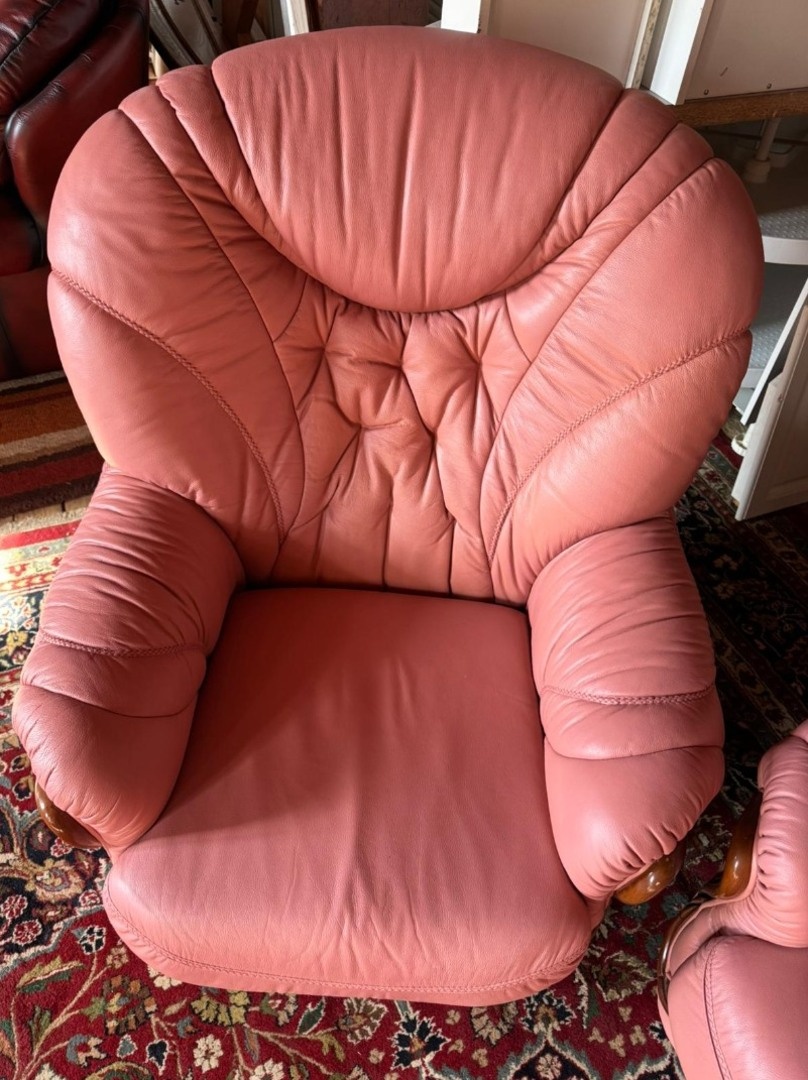 Italská kožená sedačka 3+1+1, 4667 - 5