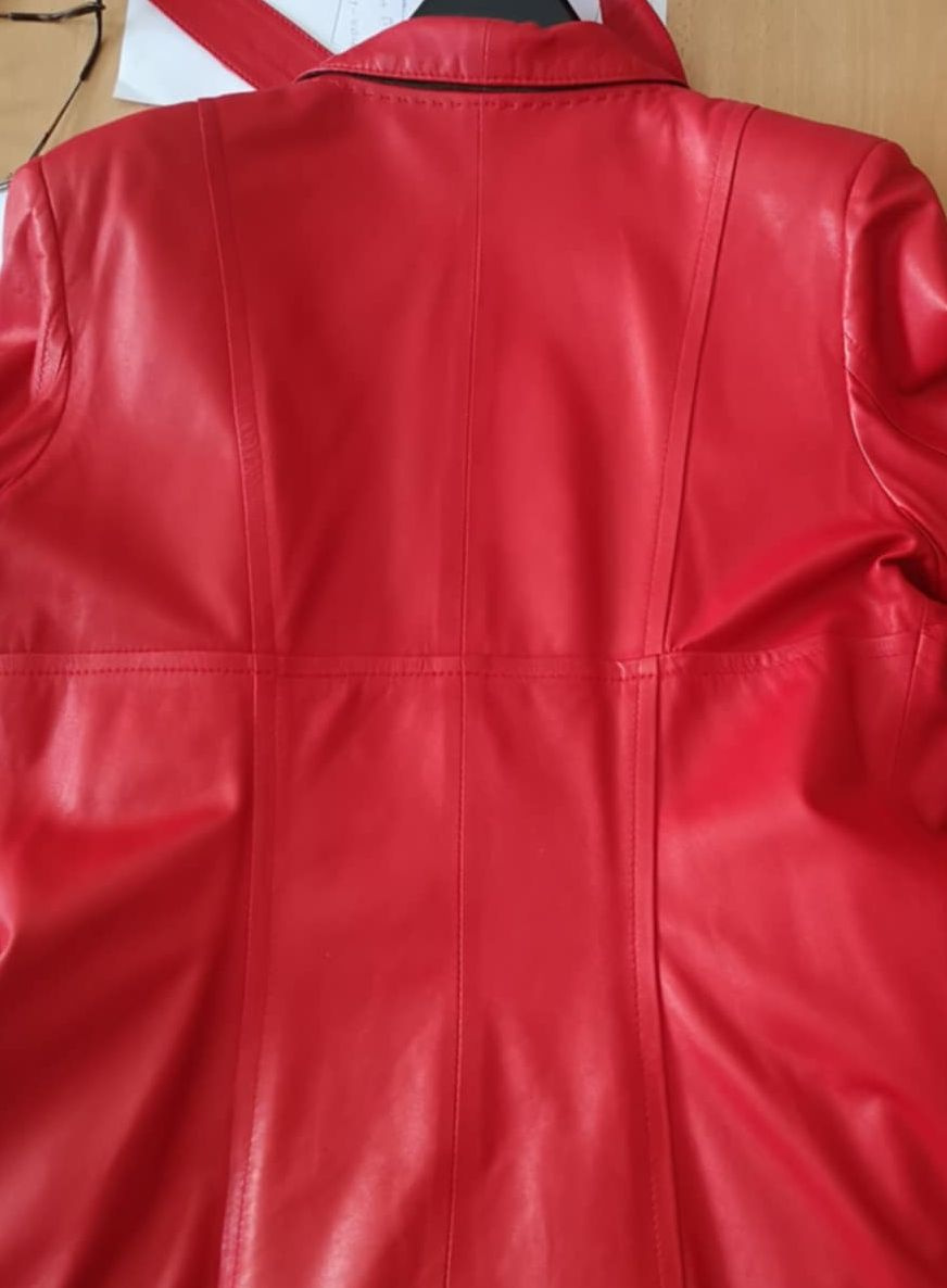 Kožený podzimní kabát - 5