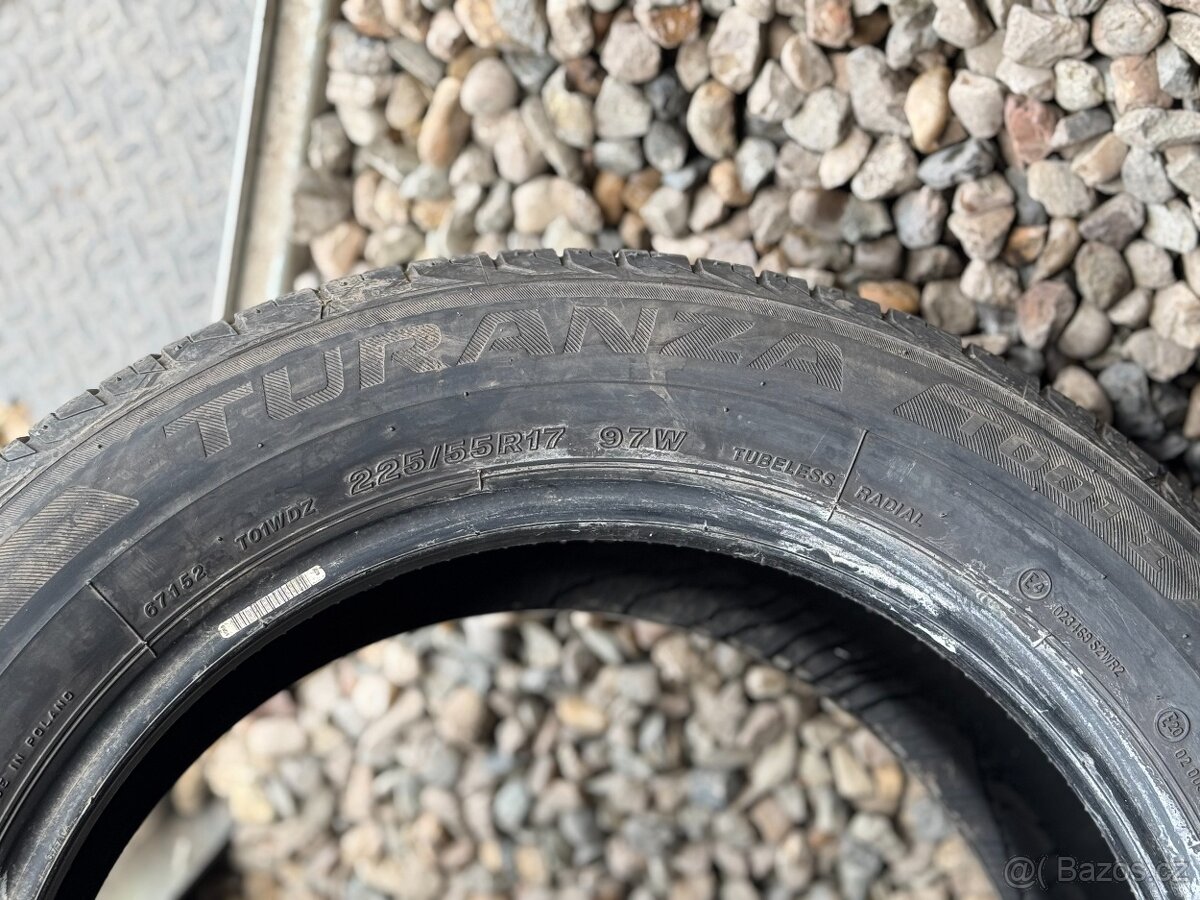 225/55/17 - Bridgestone letní pár pneu - 5