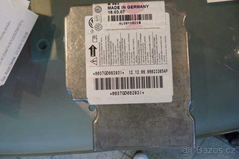 AUDI Q7 2006-, řídící jednotka airbagu - 5