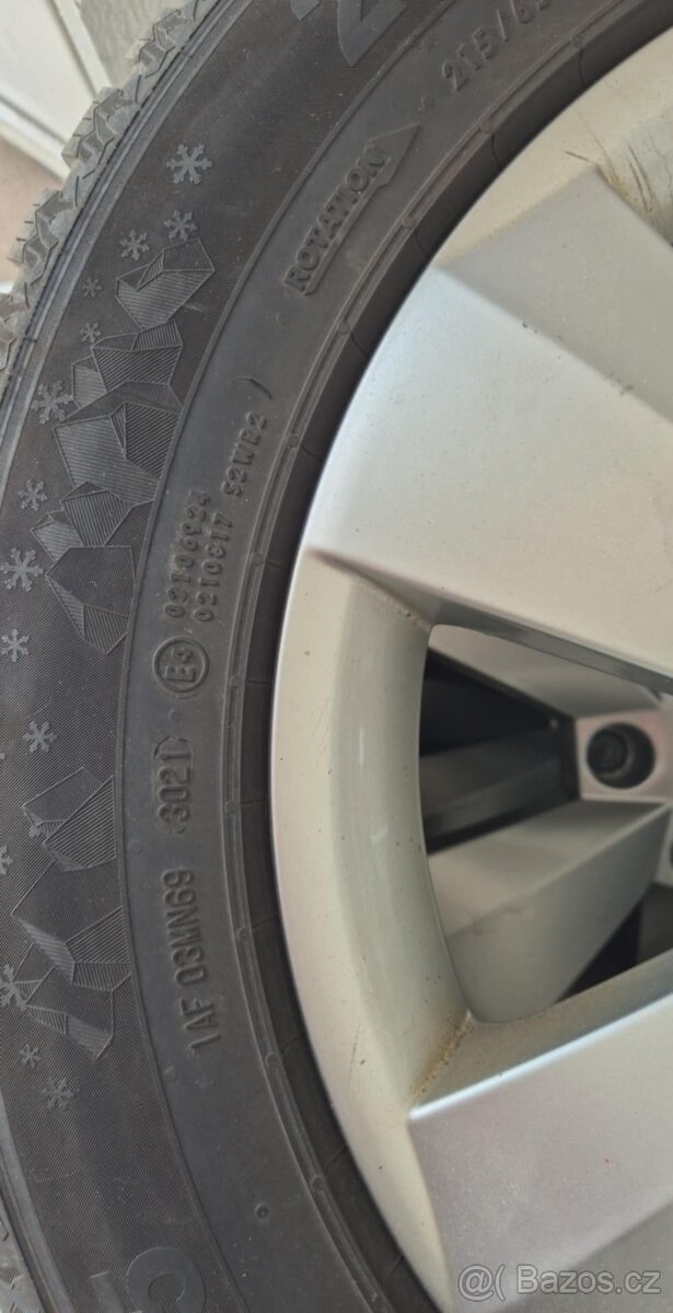 Škoda Kodiaq zimní 215/65R 17 HXL Semperit, vč. disků - 5