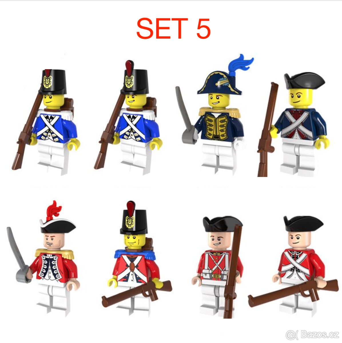 Figúrky piráti (8ks) typ lego, nové nehrané - 5