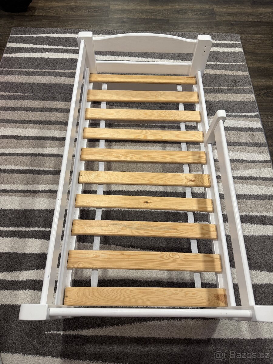 Dětská postel se zábranou bílá - 5