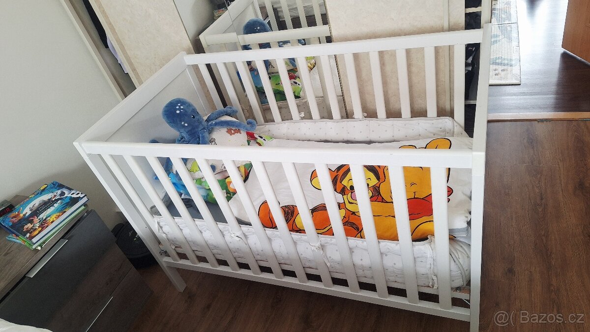 Dětská postýlka+přebalovací pult - 5
