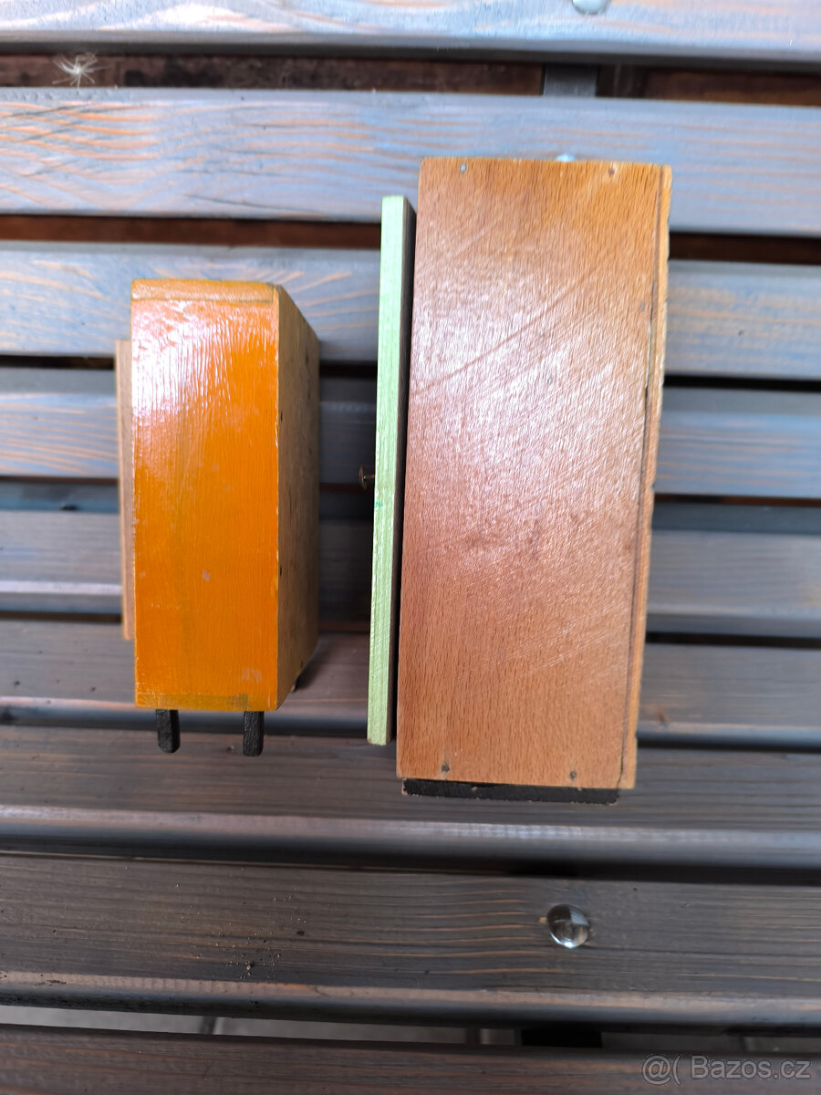 Staré hračky, dřevěný nábytek pro panenky,retro hračky - 5