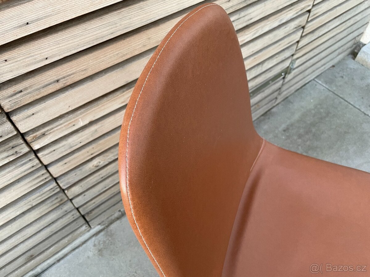 Židle jídelní JYSK JONSTRUP koňaková koženka - 5