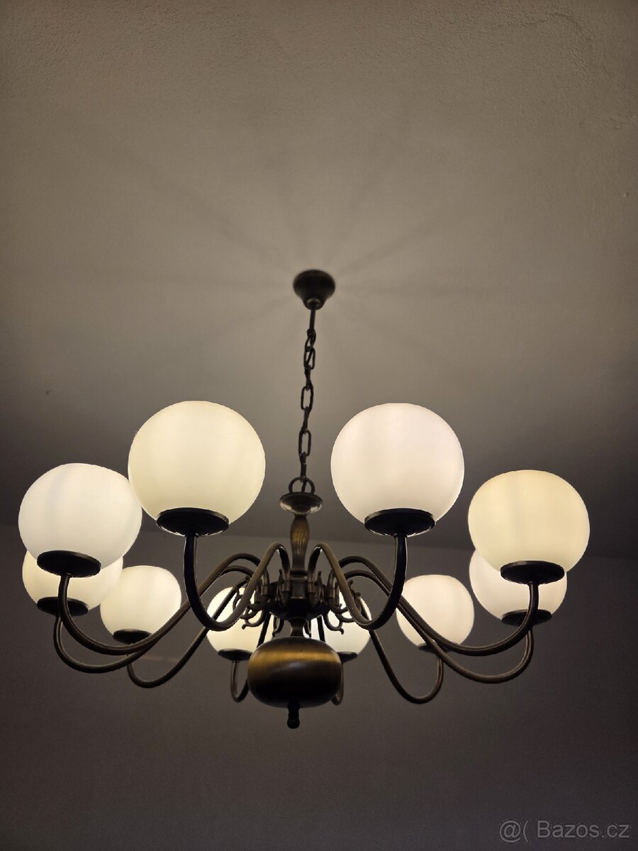 Starožitný lustr - 10ramen - 5