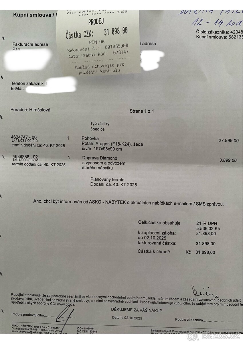 Rozkládací pohovka na trvalé spaní - 5