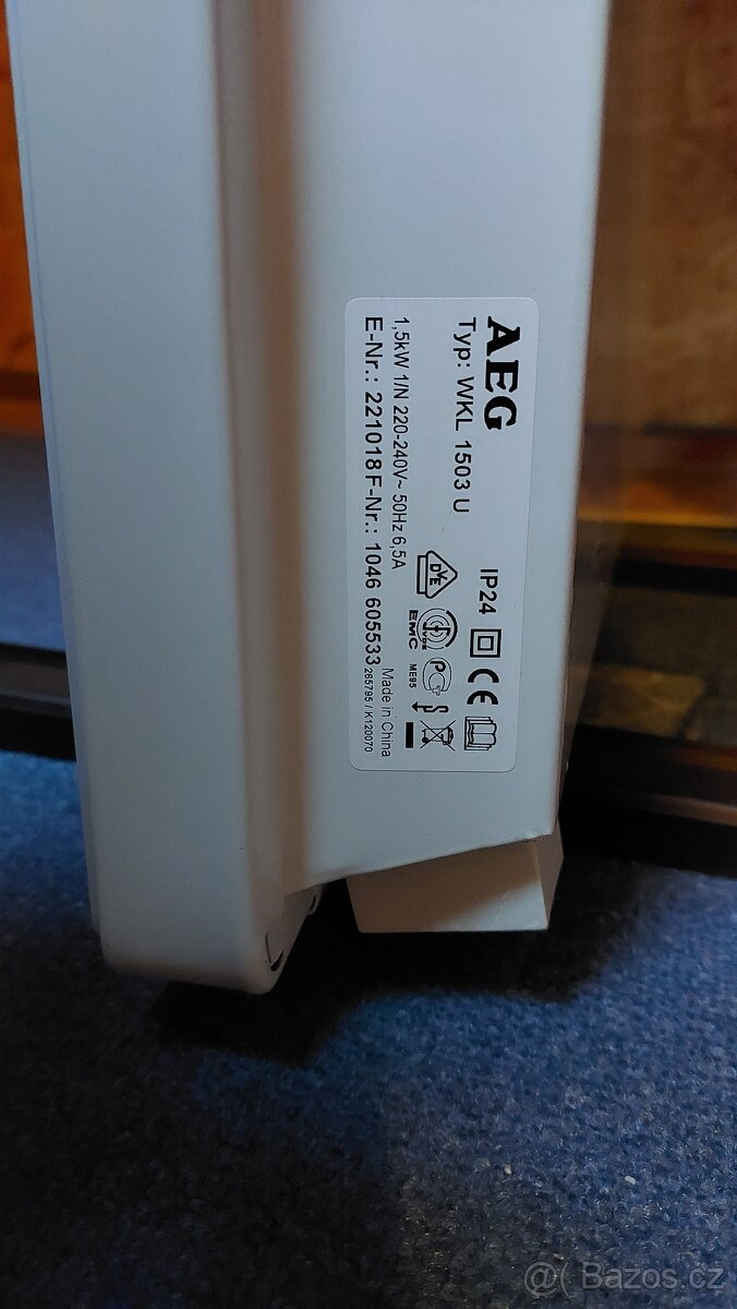 Přímotop AEG WKL 1503U..a WKL 2003U - 5