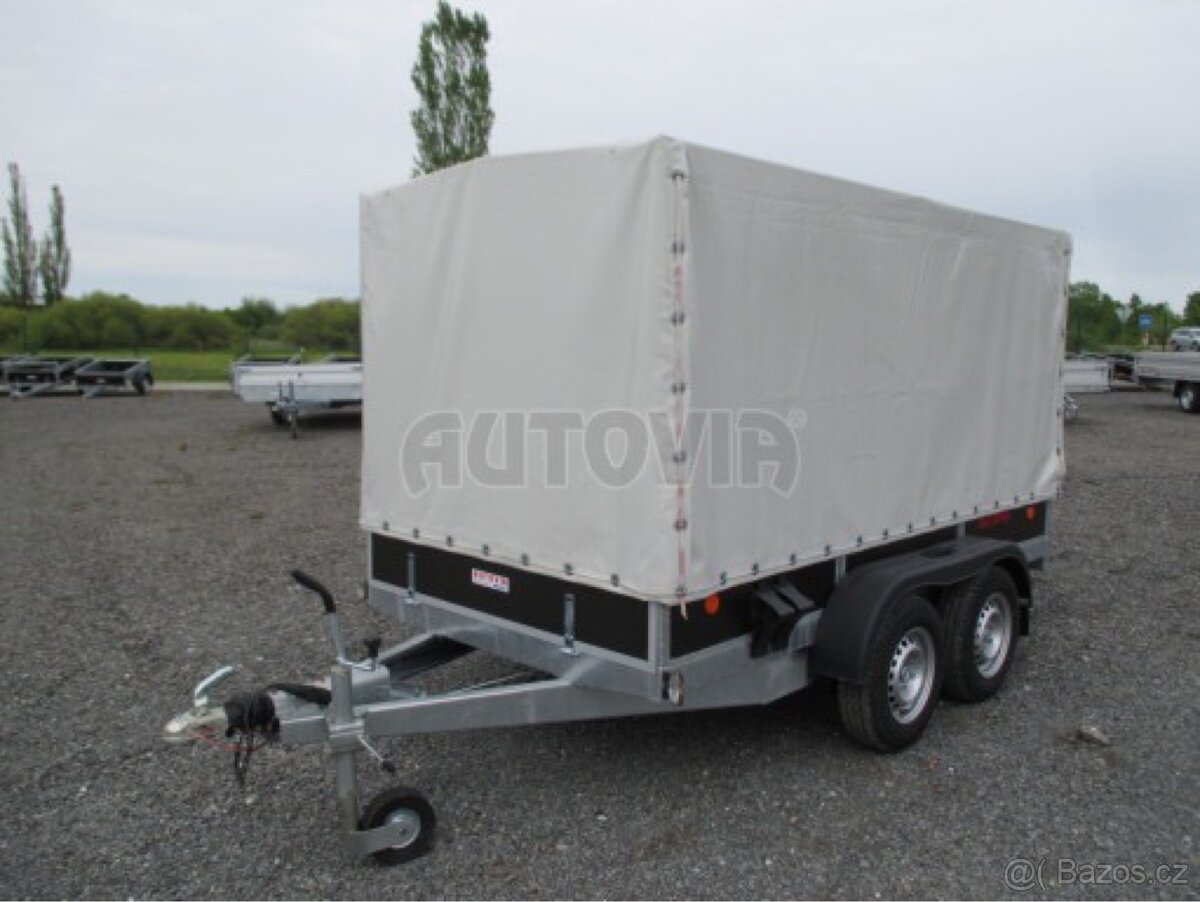 Přívěsný vozík Agados 2,7t. 1,3x3,05m +nástavba - 5