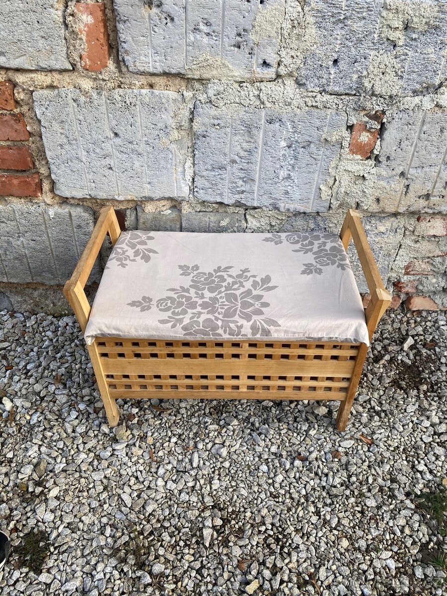 Předsíňová lavice s úložným prostorem - 5