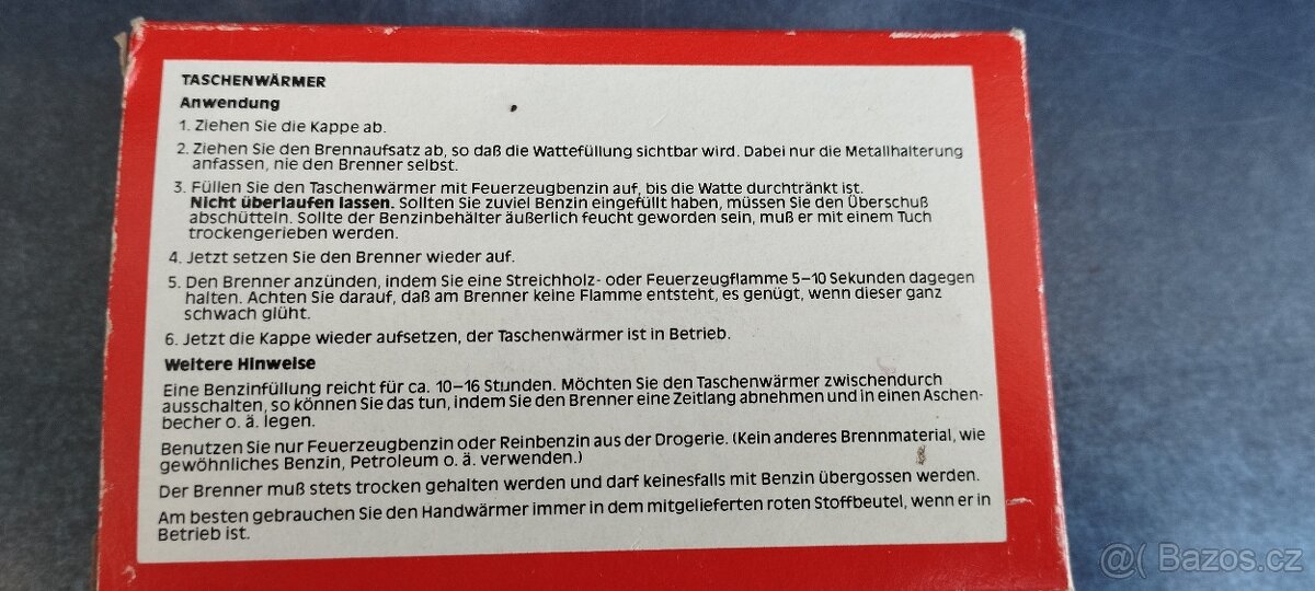 Ohřívač rukou retro - 5