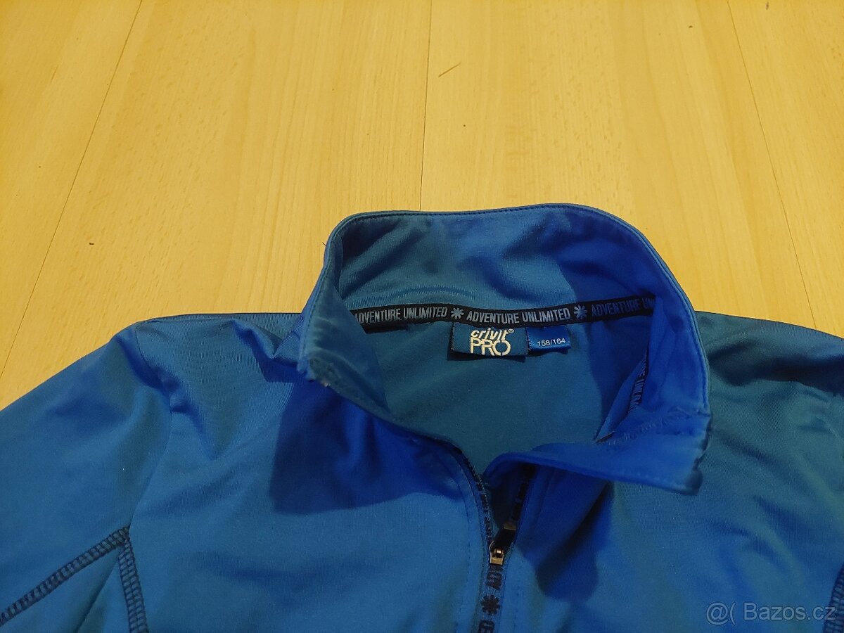 Dětská funkční mikina vel.158-164 šedá,modrá - 5