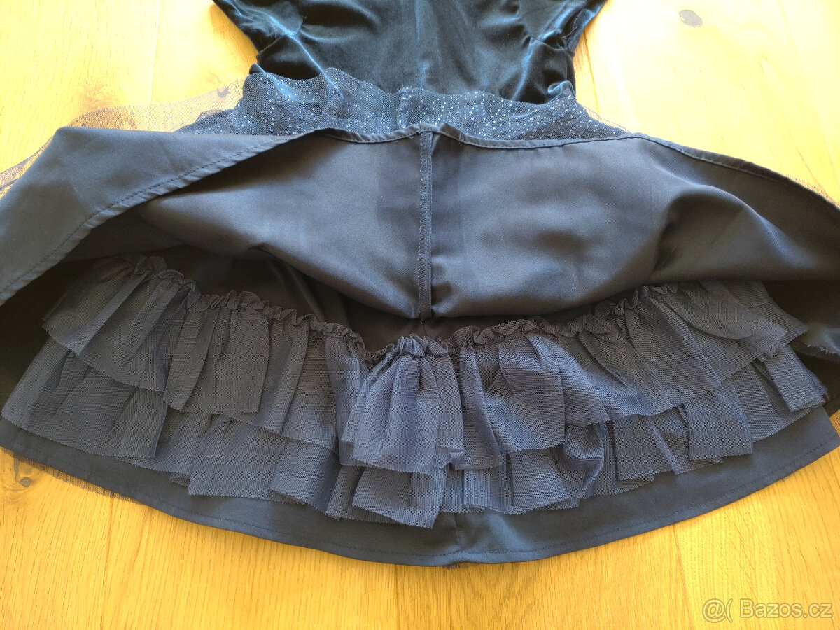 Sváteční šatičky - modré vel.92 (M&S) - 5