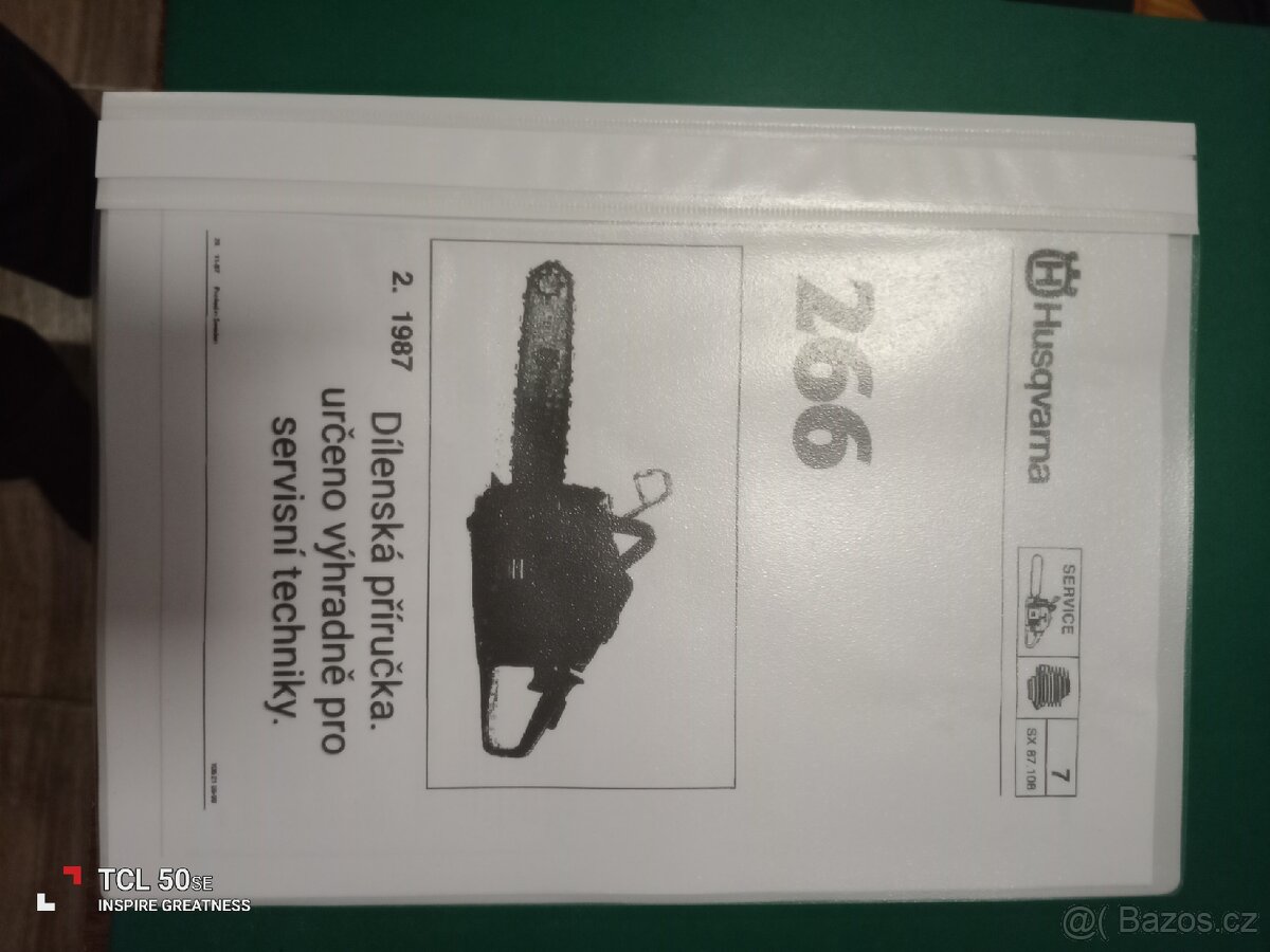 Husqvarna 266. Katalog, dílenská, návod. - 5